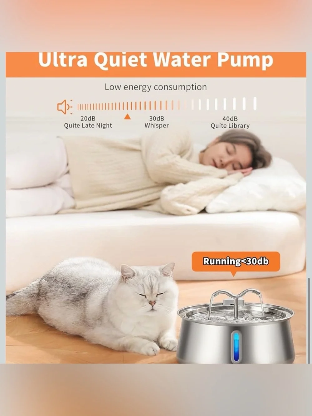 🐶🐱🐾💧 Stainless Steel Pet Water Fountain – 135oz / 4L